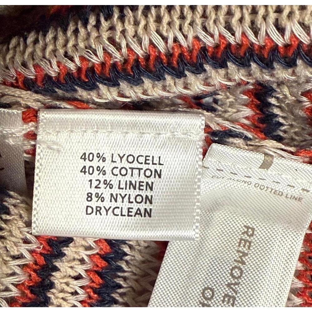 LOFT red, cream, and blue striped sweater - Picture 6 of 6